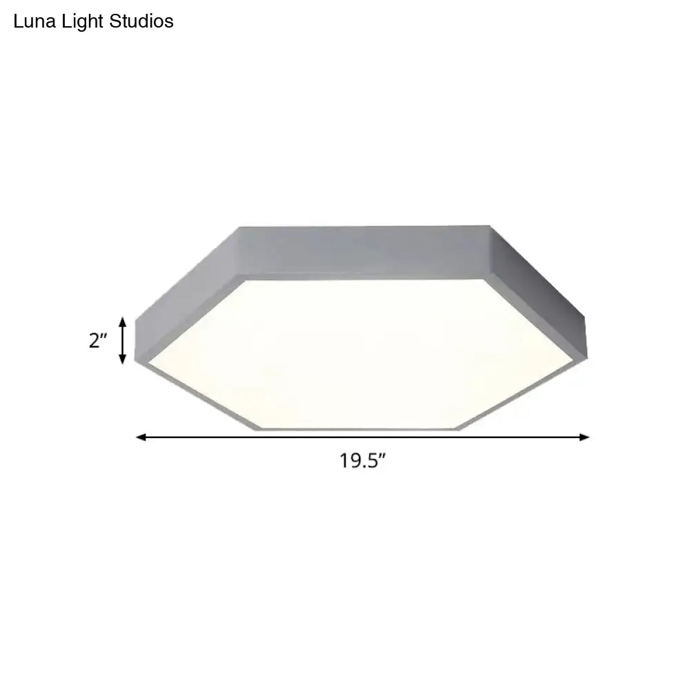 DecorBites™ DecorBites™ Modern LED Ceiling Light for Child Bedroom with Hexagon Shade