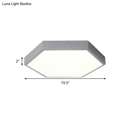 DecorBites™ DecorBites™ Modern LED Ceiling Light for Child Bedroom with Hexagon Shade