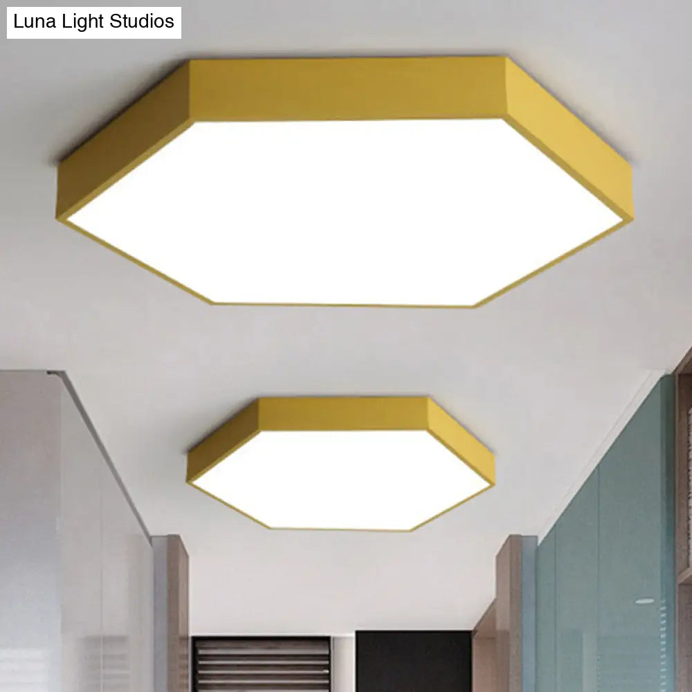 DecorBites™ DecorBites™ Modern LED Ceiling Light for Child Bedroom with Hexagon Shade