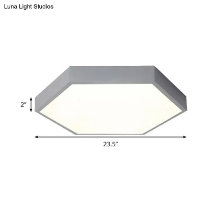 DecorBites™ DecorBites™ Modern LED Ceiling Light for Child Bedroom with Hexagon Shade