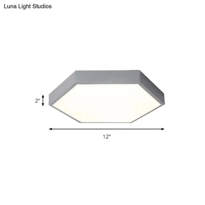 DecorBites™ DecorBites™ Modern LED Ceiling Light for Child Bedroom with Hexagon Shade