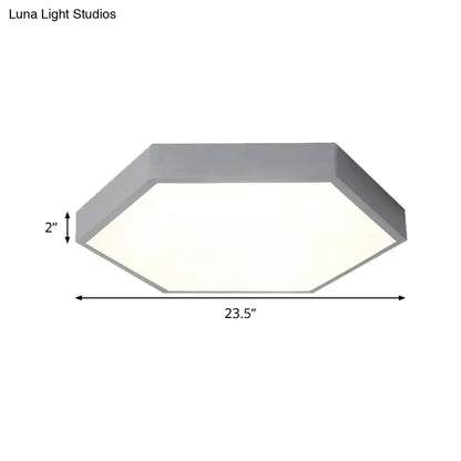 DecorBites™ DecorBites™ Modern LED Ceiling Light for Child Bedroom with Hexagon Shade