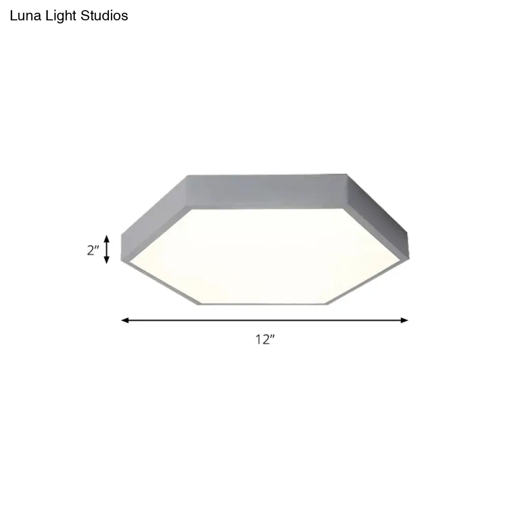 DecorBites™ DecorBites™ Modern LED Ceiling Light for Child Bedroom with Hexagon Shade