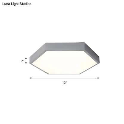 DecorBites™ DecorBites™ Modern LED Ceiling Light for Child Bedroom with Hexagon Shade