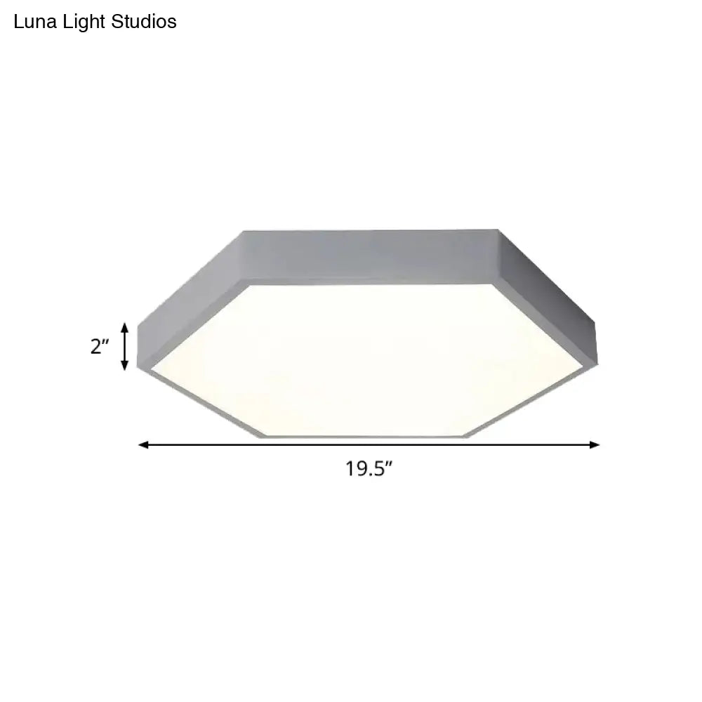 DecorBites™ DecorBites™ Modern LED Ceiling Light for Child Bedroom with Hexagon Shade