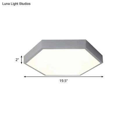 DecorBites™ DecorBites™ Modern LED Ceiling Light for Child Bedroom with Hexagon Shade