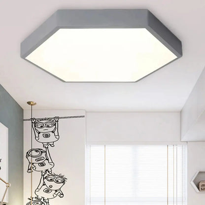 DecorBites™ DecorBites™ Modern LED Ceiling Light for Child Bedroom with Hexagon Shade