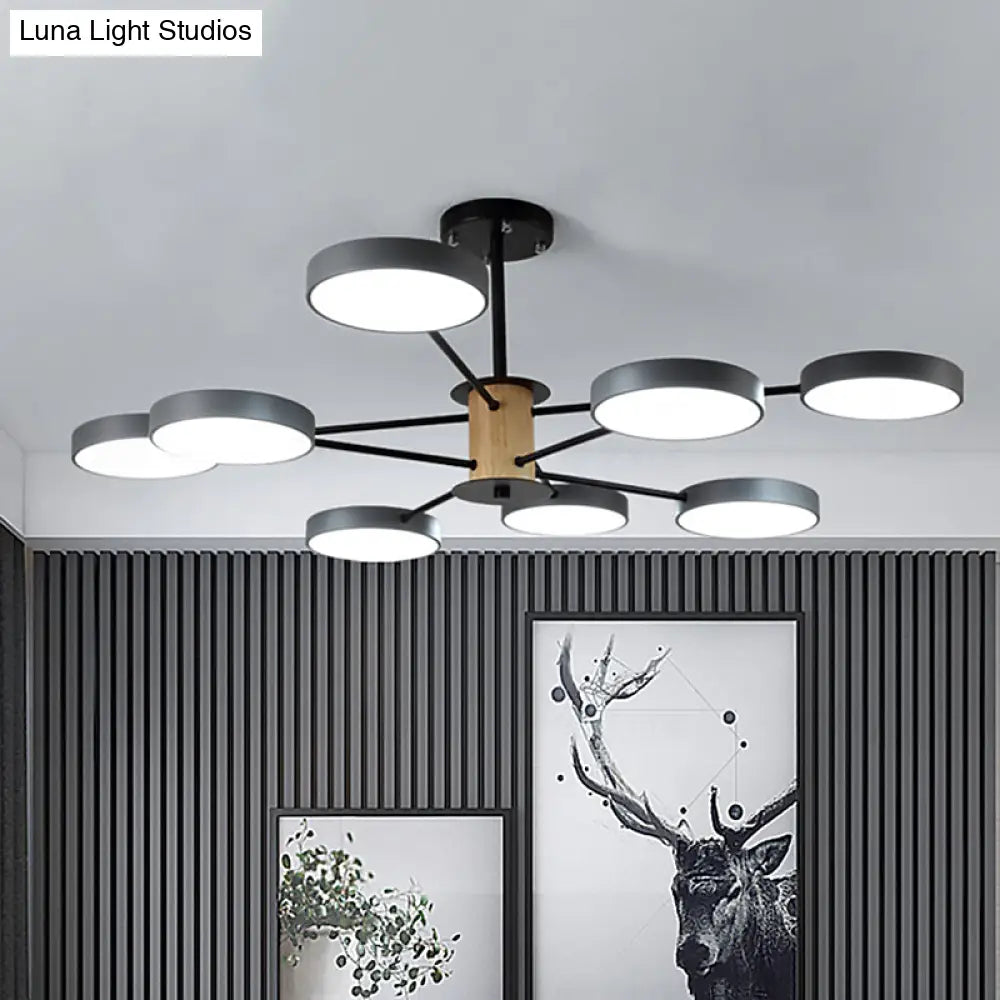 DecorBites™ DecorBites™ Modern LED Ceiling Light – Sleek Semi Flush Circle Design with Acrylic Shade, Ideal for Living Room