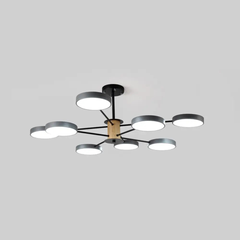 DecorBites™ DecorBites™ Modern LED Ceiling Light – Sleek Semi Flush Circle Design with Acrylic Shade, Ideal for Living Room