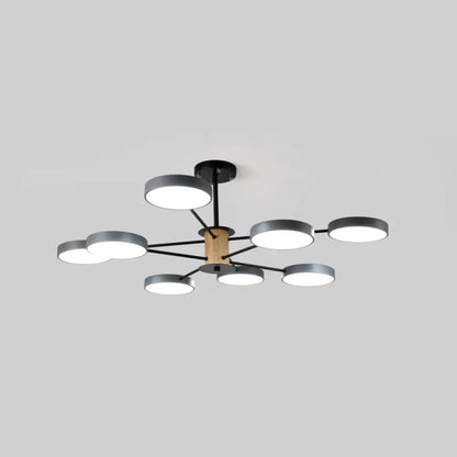 DecorBites™ DecorBites™ Modern LED Ceiling Light – Sleek Semi Flush Circle Design with Acrylic Shade, Ideal for Living Room