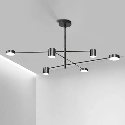 Modern LED Chandelier - Gold Black - Living Room - Bedroom - Chandelier