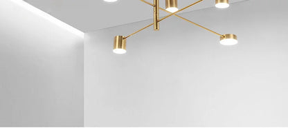 Modern LED Chandelier - Gold Black - Living Room - Bedroom - Chandelier