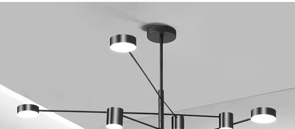 Modern LED Chandelier - Gold Black - Living Room - Bedroom - Chandelier