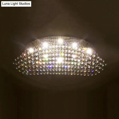 Lámpara de techo DecorBites™ Moderna con forma de esfera de cristal LED y acabado cromado para dormitorios