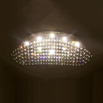 Lámpara de techo DecorBites™ Moderna con forma de esfera de cristal LED y acabado cromado para dormitorios