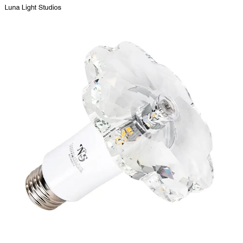 DecorBites™ DecorBites™ Modern LED Floweret Flushmount Light for Doorway - Clear Crystal