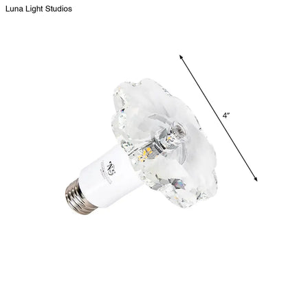 DecorBites™ DecorBites™ Modern LED Floweret Flushmount Light for Doorway - Clear Crystal