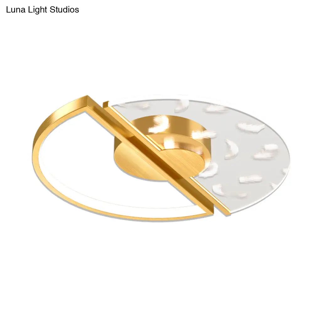 DecorBites™ DecorBites™ Modern LED Flush Ceiling Light with Acrylic Cover - Round Shape