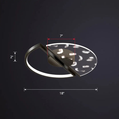 DecorBites™ DecorBites™ Modern LED Flush Ceiling Light with Acrylic Cover - Round Shape