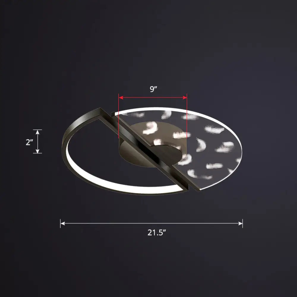 DecorBites™ DecorBites™ Modern LED Flush Ceiling Light with Acrylic Cover - Round Shape