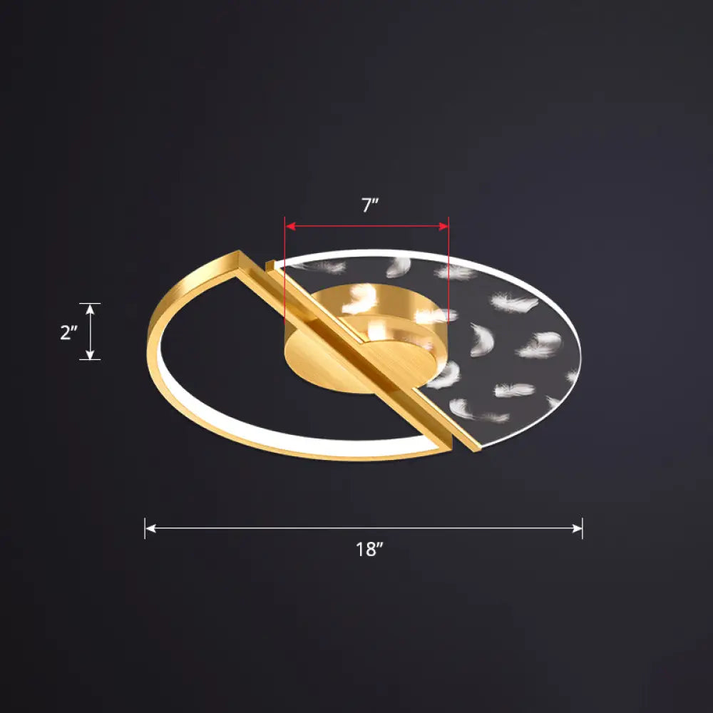 DecorBites™ DecorBites™ Modern LED Flush Ceiling Light with Acrylic Cover - Round Shape