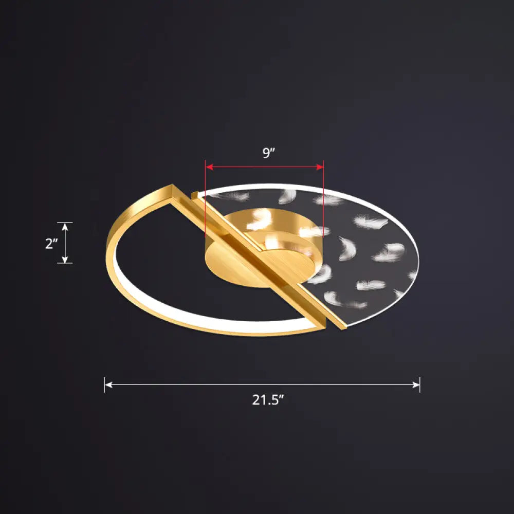 DecorBites™ DecorBites™ Modern LED Flush Ceiling Light with Acrylic Cover - Round Shape