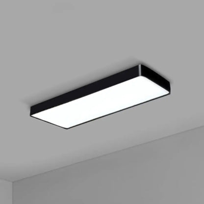 DecorBites™ DecorBites™ Modern LED Flush Light with Rectangular Acrylic Shade - Office Ceiling Mounted