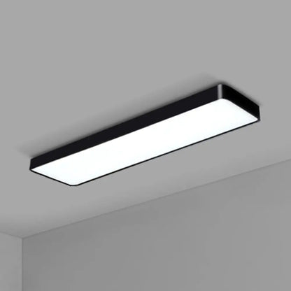 DecorBites™ DecorBites™ Modern LED Flush Light with Rectangular Acrylic Shade - Office Ceiling Mounted