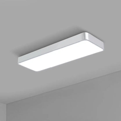DecorBites™ DecorBites™ Modern LED Flush Light with Rectangular Acrylic Shade - Office Ceiling Mounted