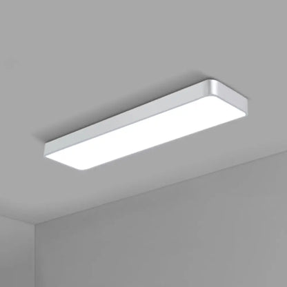 DecorBites™ DecorBites™ Modern LED Flush Light with Rectangular Acrylic Shade - Office Ceiling Mounted