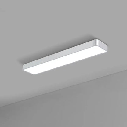 DecorBites™ DecorBites™ Modern LED Flush Light with Rectangular Acrylic Shade - Office Ceiling Mounted