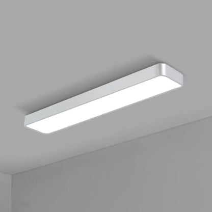DecorBites™ DecorBites™ Modern LED Flush Light with Rectangular Acrylic Shade - Office Ceiling Mounted
