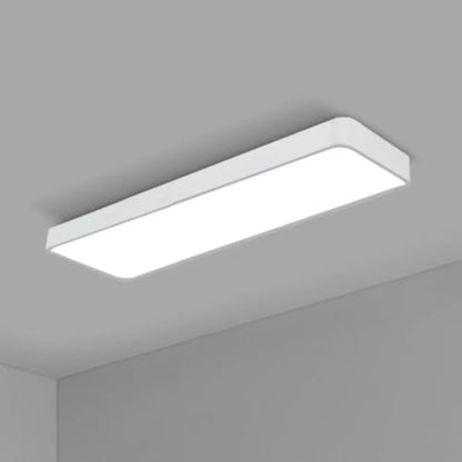 DecorBites™ DecorBites™ Modern LED Flush Light with Rectangular Acrylic Shade - Office Ceiling Mounted