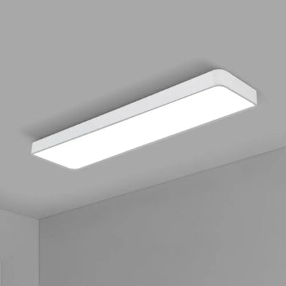 DecorBites™ DecorBites™ Modern LED Flush Light with Rectangular Acrylic Shade - Office Ceiling Mounted