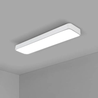 DecorBites™ DecorBites™ Modern LED Flush Light with Rectangular Acrylic Shade - Office Ceiling Mounted