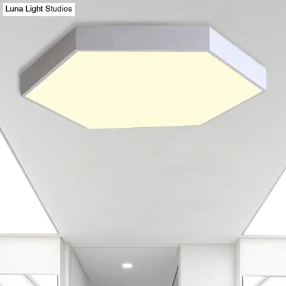 DecorBites™ DecorBites™ Modern LED Flush Mount Ceiling Light for Bedroom with Acrylic Hexagon Shade