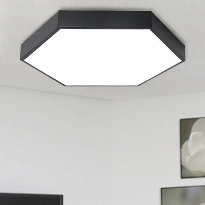 DecorBites™ DecorBites™ Modern LED Flush Mount Ceiling Light for Bedroom with Acrylic Hexagon Shade
