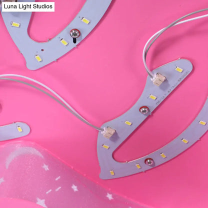 DecorBites™ DecorBites™ Modern LED Flush Mount Ceiling Light for Children's Bedroom - Starry Acrylic Design