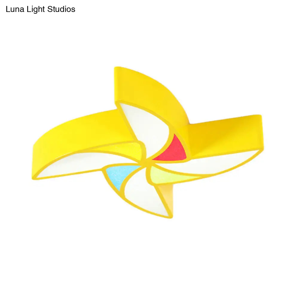 DecorBites™ DecorBites™ Modern LED Flush Mount Ceiling Light for Child's Bedroom - Toy Windmill Design