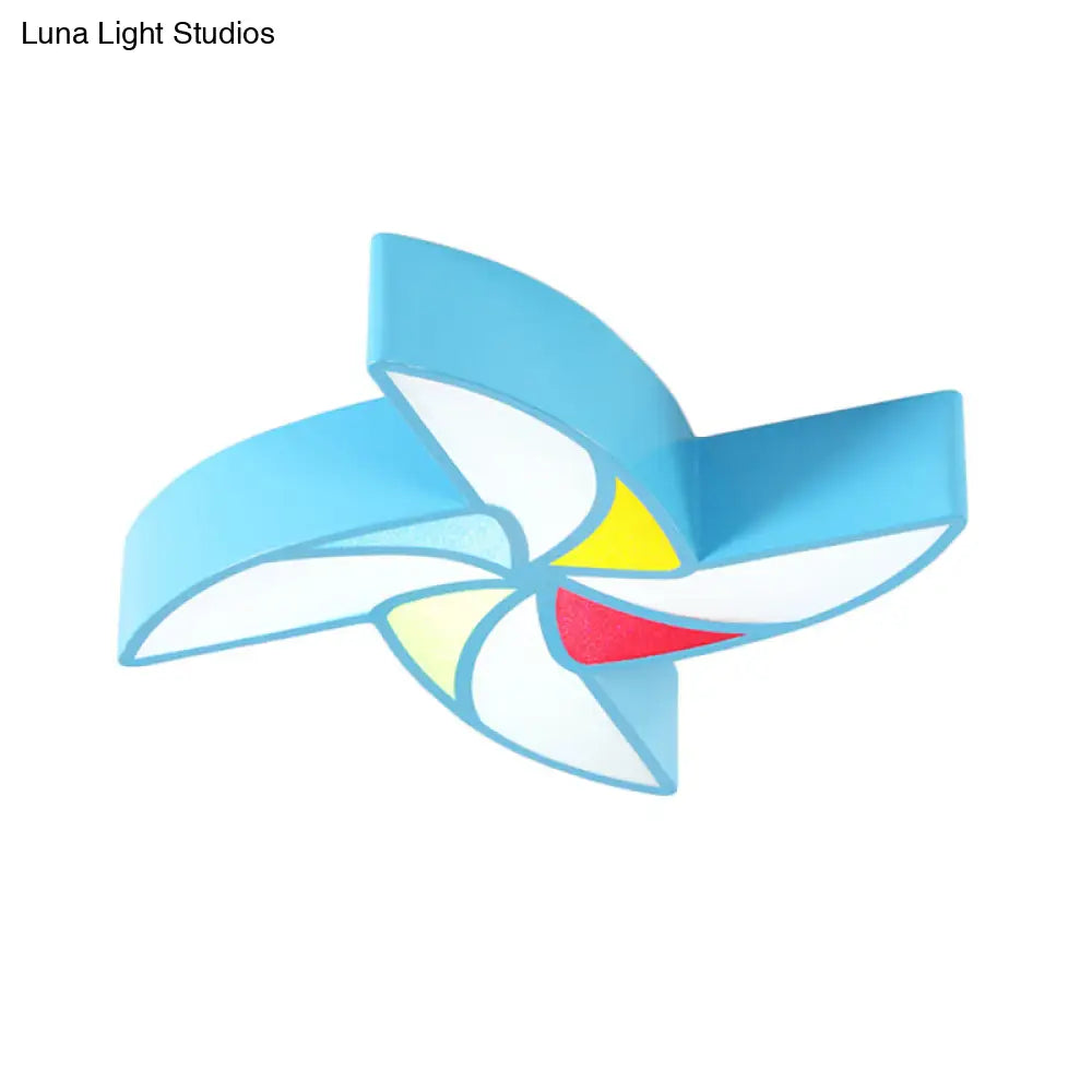 DecorBites™ DecorBites™ Modern LED Flush Mount Ceiling Light for Child's Bedroom - Toy Windmill Design