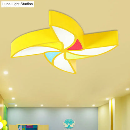 DecorBites™ DecorBites™ Modern LED Flush Mount Ceiling Light for Child's Bedroom - Toy Windmill Design