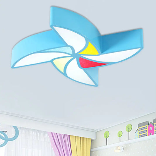 DecorBites™ DecorBites™ Modern LED Flush Mount Ceiling Light for Child's Bedroom - Toy Windmill Design