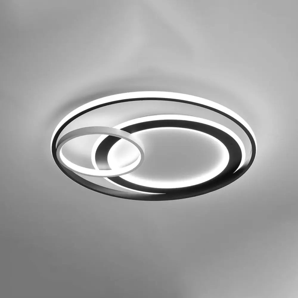 DecorBites™ DecorBites™ Modern LED Flush Mount Ceiling Light with Acrylic Circle Design for Simplicity in Bedroom