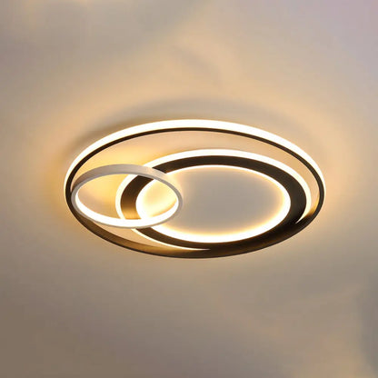 DecorBites™ DecorBites™ Modern LED Flush Mount Ceiling Light with Acrylic Circle Design for Simplicity in Bedroom