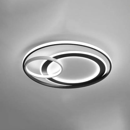 DecorBites™ DecorBites™ Modern LED Flush Mount Ceiling Light with Acrylic Circle Design for Simplicity in Bedroom