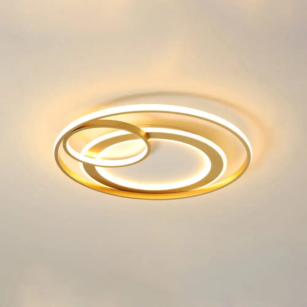 DecorBites™ DecorBites™ Modern LED Flush Mount Ceiling Light with Acrylic Circle Design for Simplicity in Bedroom