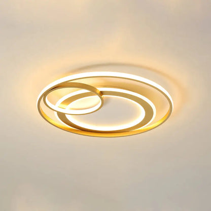 DecorBites™ DecorBites™ Modern LED Flush Mount Ceiling Light with Acrylic Circle Design for Simplicity in Bedroom
