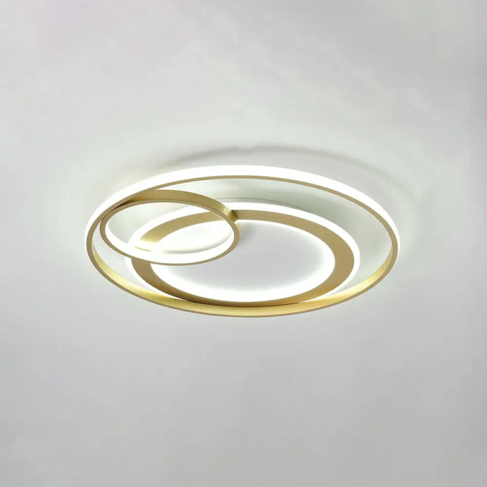 DecorBites™ DecorBites™ Modern LED Flush Mount Ceiling Light with Acrylic Circle Design for Simplicity in Bedroom
