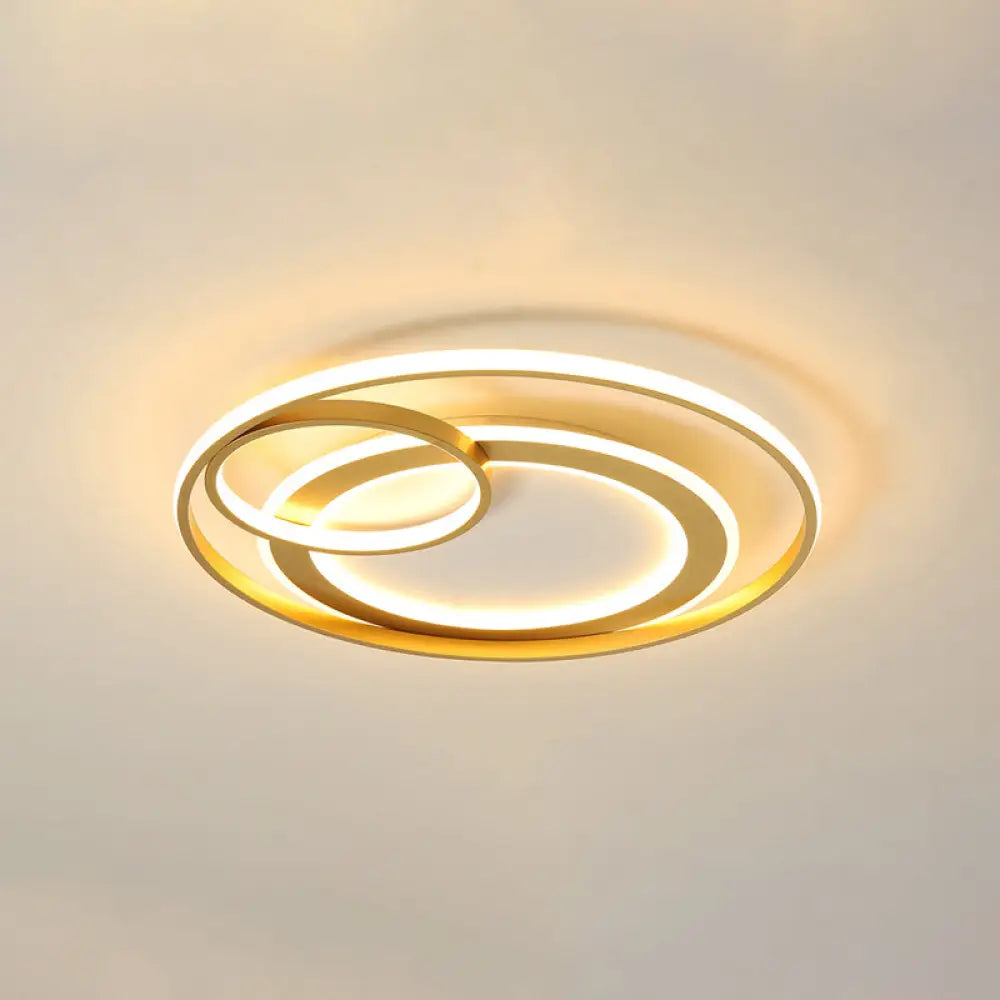 DecorBites™ DecorBites™ Modern LED Flush Mount Ceiling Light with Acrylic Circle Design for Simplicity in Bedroom