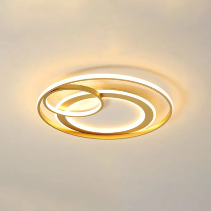 DecorBites™ DecorBites™ Modern LED Flush Mount Ceiling Light with Acrylic Circle Design for Simplicity in Bedroom